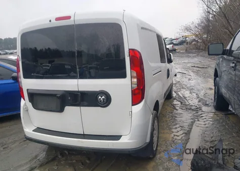 2017 Ram Promaster City Tradesman Slt из США, поврежденный, VIN ZFBERFBB0H6D44956